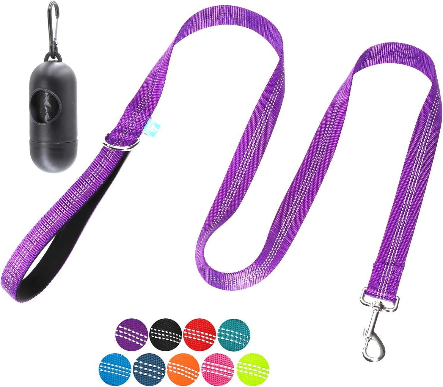 BAAPET Double Dog Leash Splitter, Tangle Free Dual Dog Leash Coupler, Two Dog Walking and Training Extension for Small Medium or Large Dogs (1.0'' X 20~32 Inch, Green)