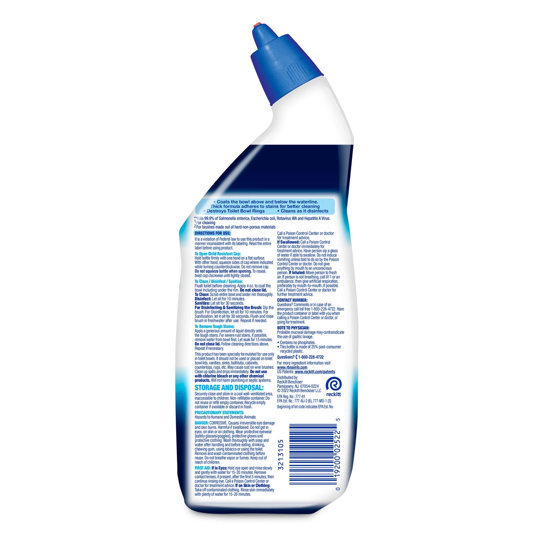 Power Toilet Bowl Cleaner Gels, Atlantic Fresh, 24 Fl Oz