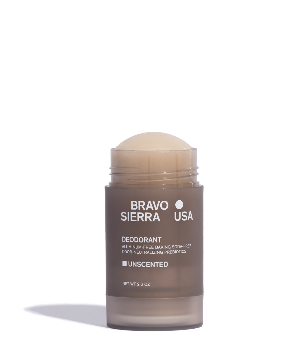 Bravo Sierra deodorant stick on a white background