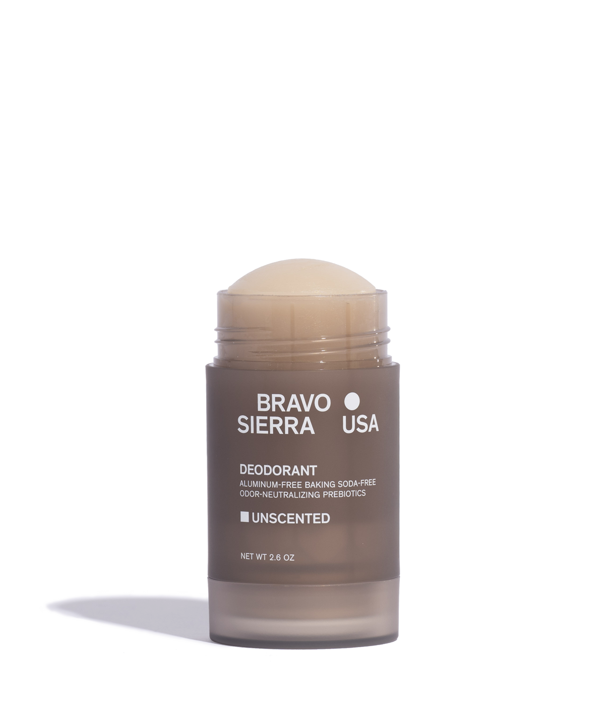Bravo Sierra deodorant stick on a white background