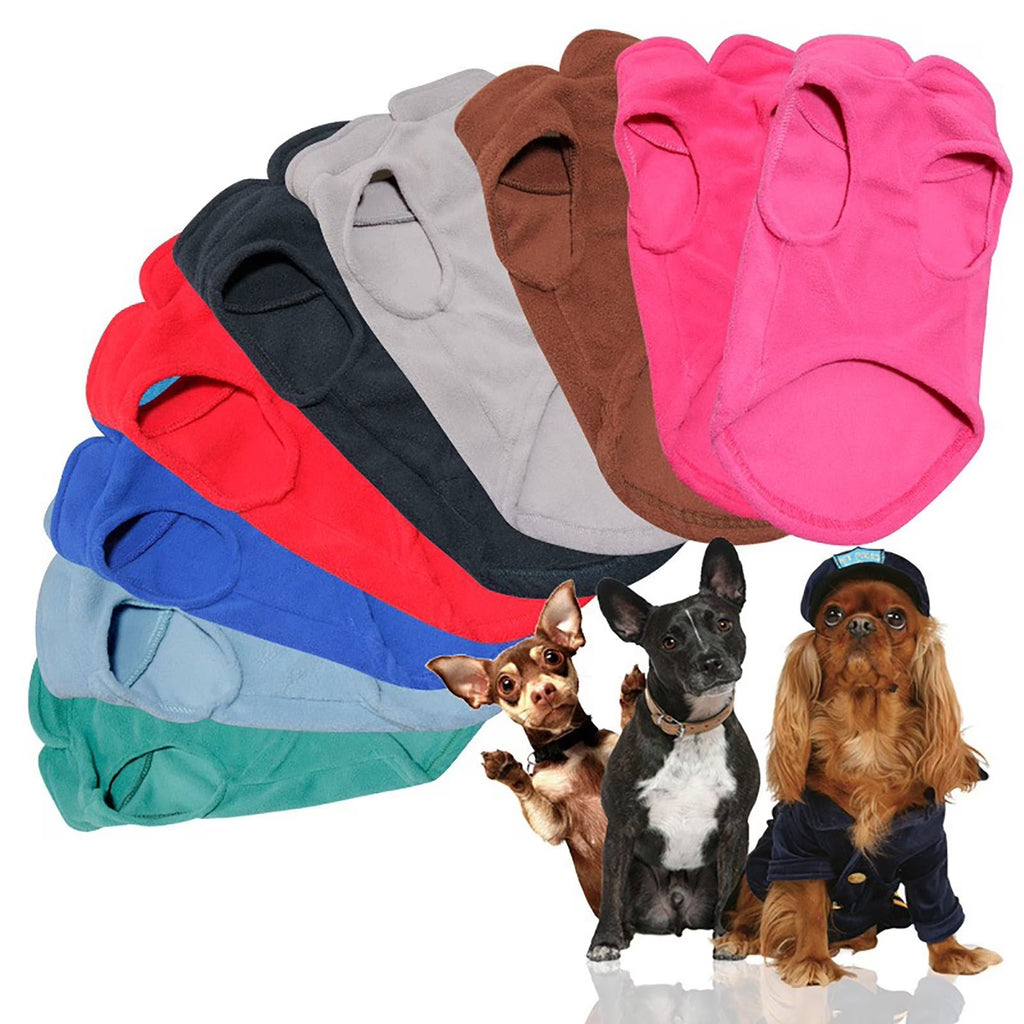 Dog Sweater Winter Fleece Soft, Small Dog Sweatshirt, Red, Size M